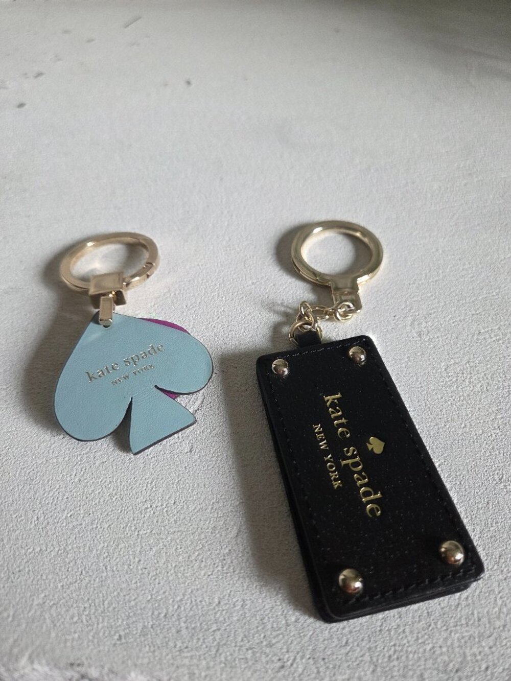 Kate Spade New York Multi-Spade Leather Keychain / Bag Charm